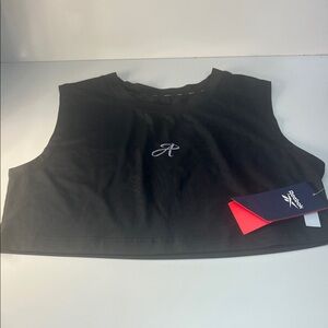 Reebok Women's Sleek Black Crop Top